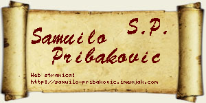 Samuilo Pribaković vizit kartica